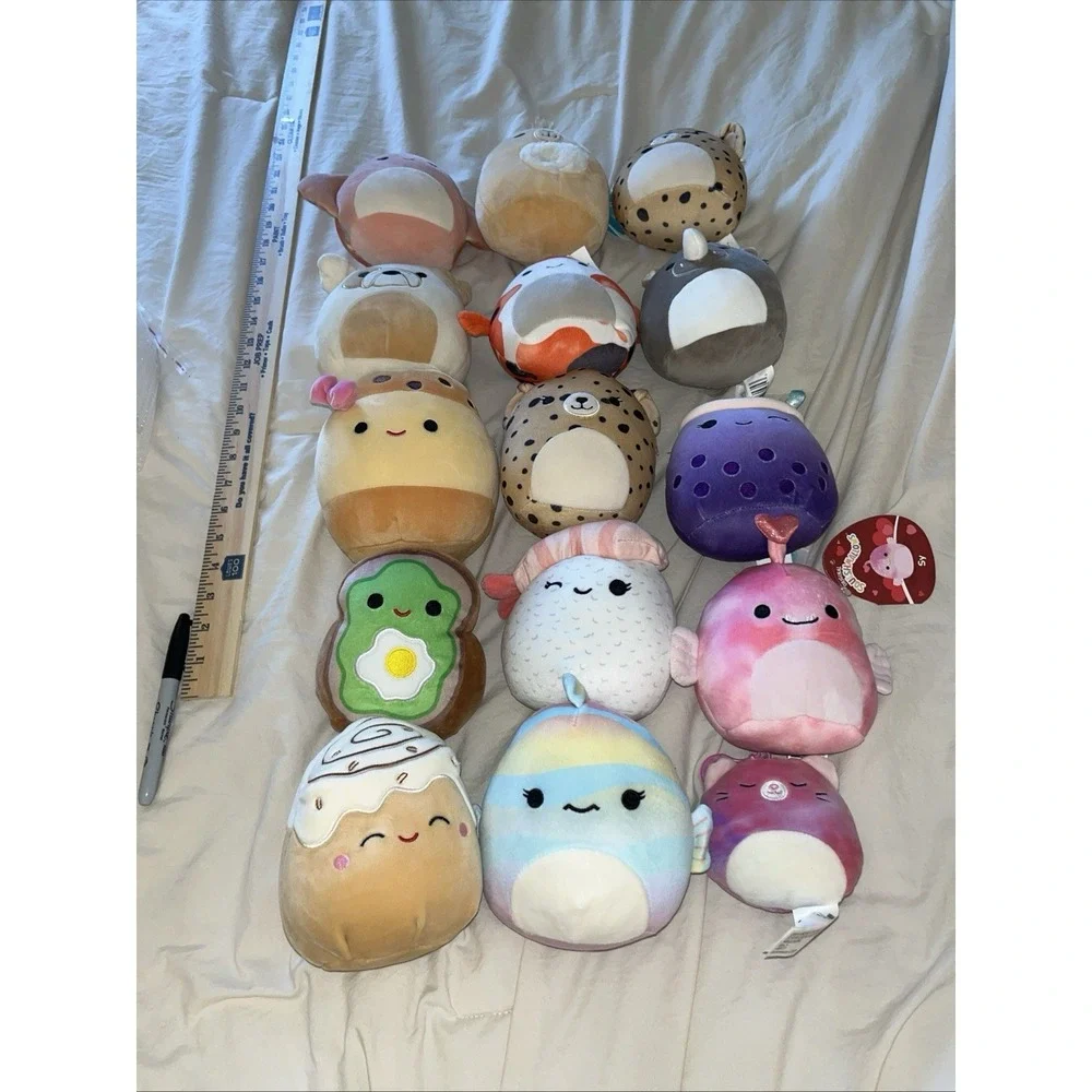 Lot‎ Of 15 Mini Squishmallows Plush Toys Mixed Styles And Characters